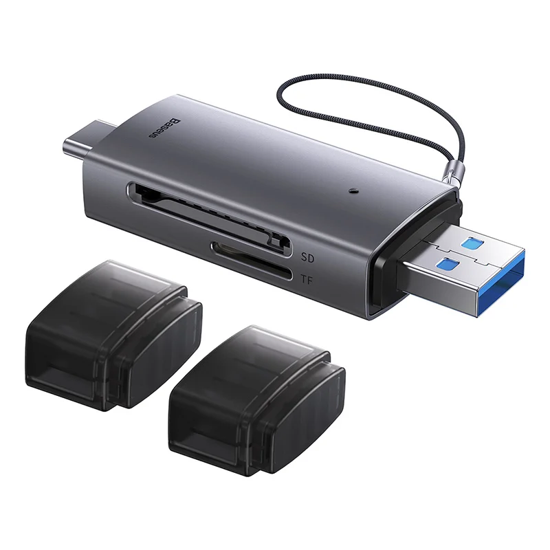رم ریدر باسئوس مدل AirJoy USB-A+C to SD/TF - Image 12