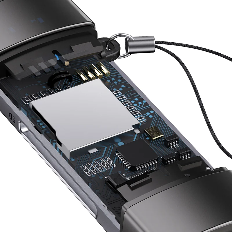 رم ریدر باسئوس مدل AirJoy USB-A+C to SD/TF - Image 11