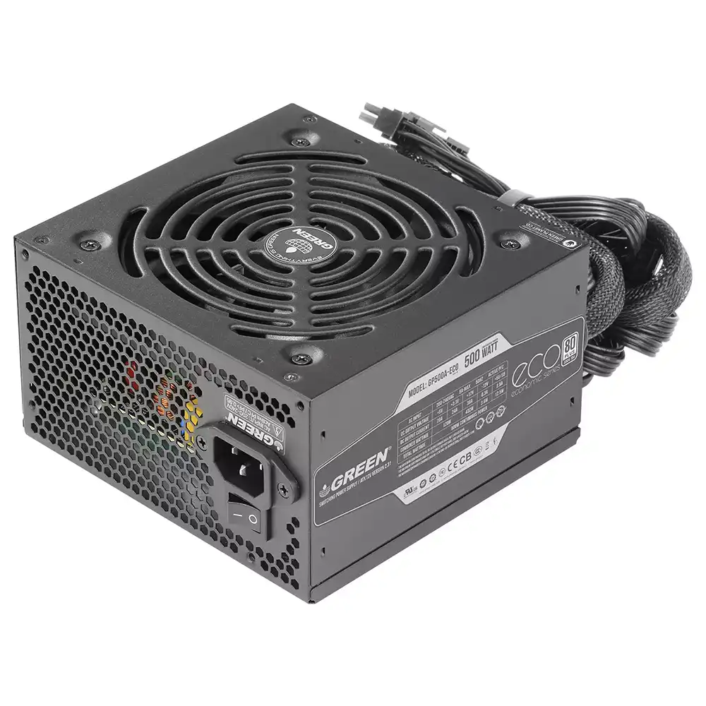منبع تغذیه گرین مدل GP500A-ECO