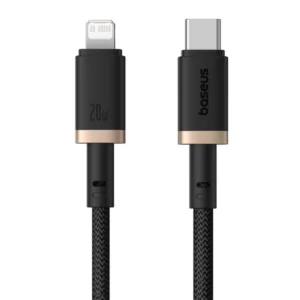 کابل لایتنینگ باسئوس مدل USB-C Dura 20W 1m Gold