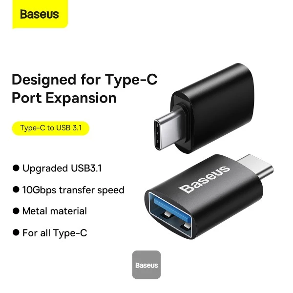 مبدل OTG باسئوس مدل Ingenuity USB-C to USB-3.1 - Image 5