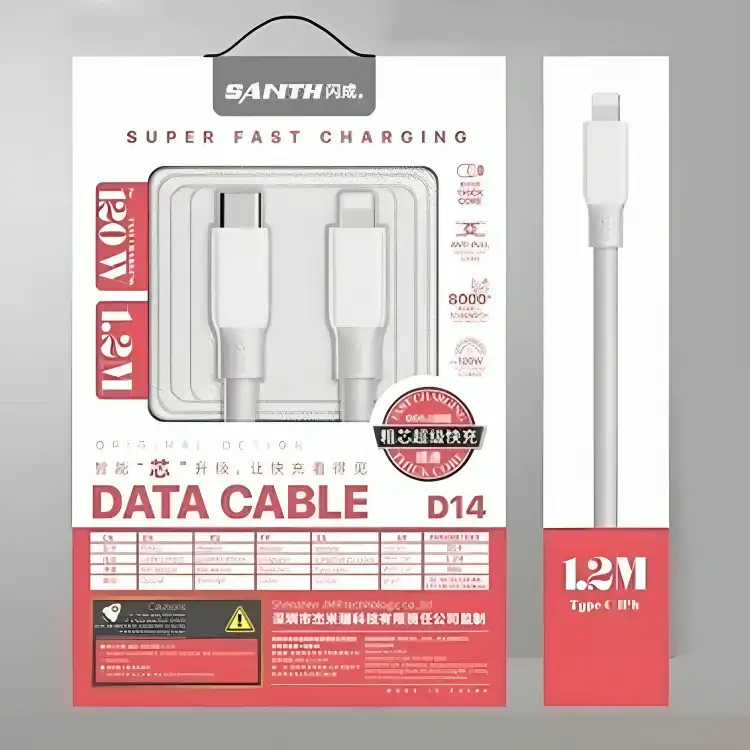 کابل شارژ آیفون Santh مدل D14 120W - Image 2