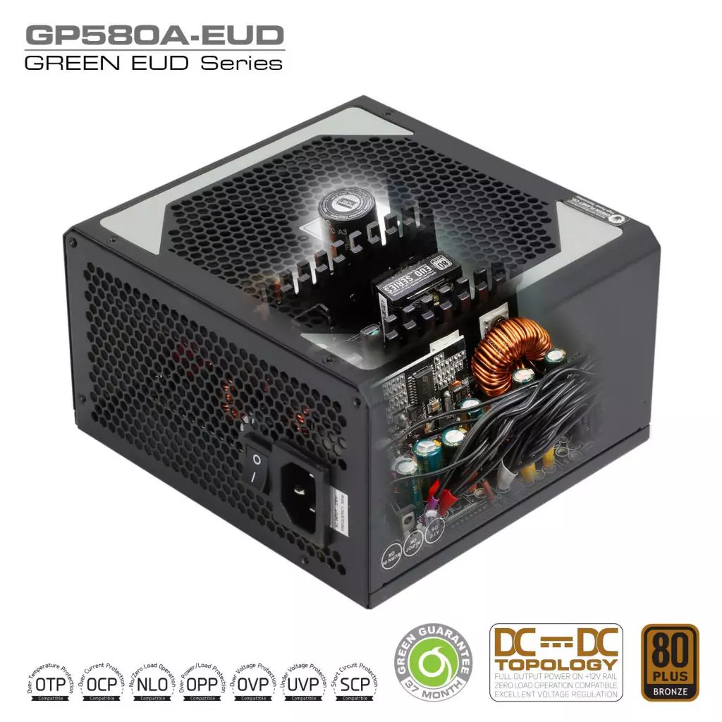 منبع تغذیه گرین مدل GP580A-EUD - Image 2