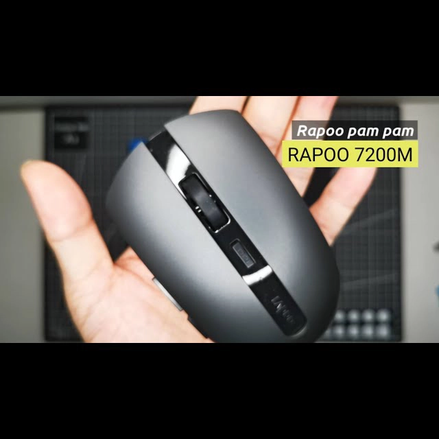 ماوس بیسیم رپو مدل 7200M Silent Dark Gray - Image 5