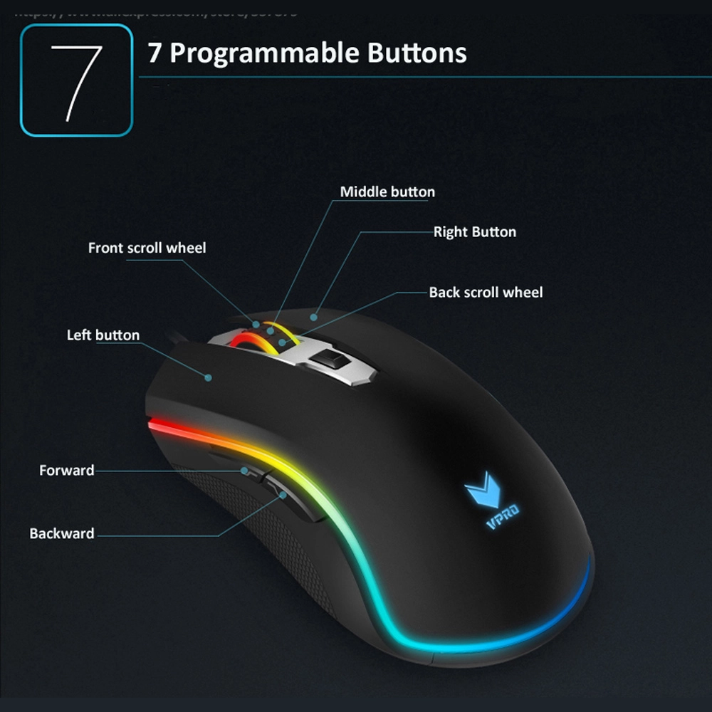 ماوس گیمینگ رپو مدل V25S - Image 3