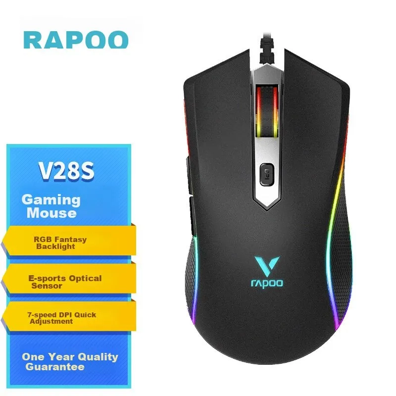 ماوس گیمینگ رپو مدل V28s Black - Image 4