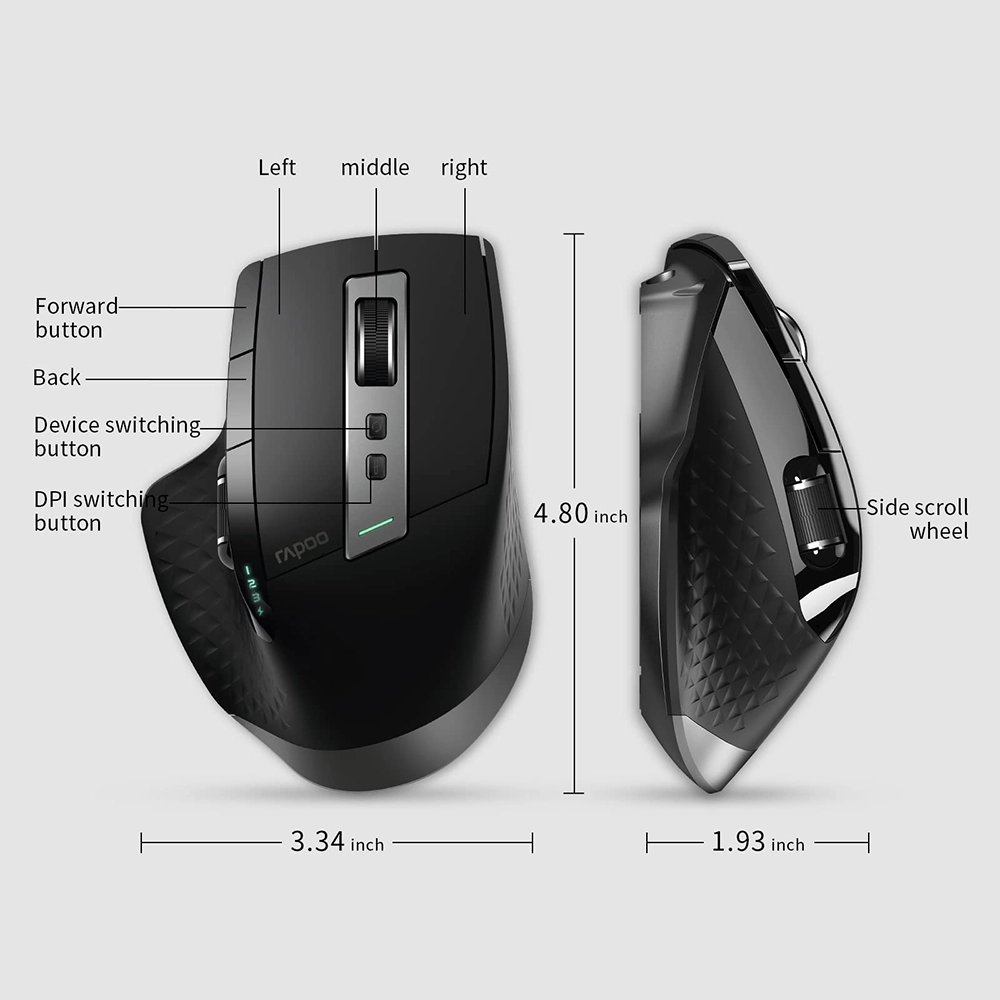ماوس رپو مدل MT750S Black - Image 4