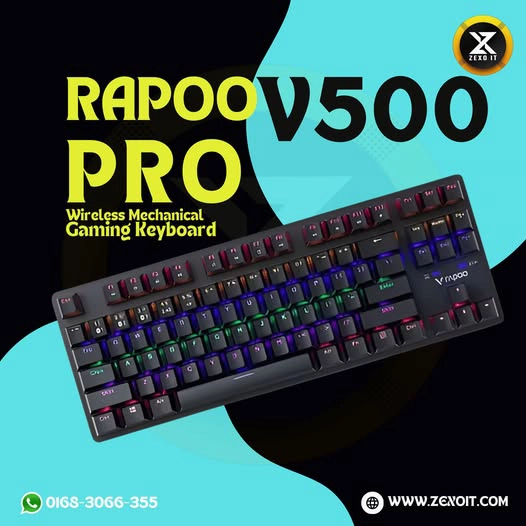 کیبورد گیمینگ رپو مدل V500 PRO-87 با سیم - Image 4