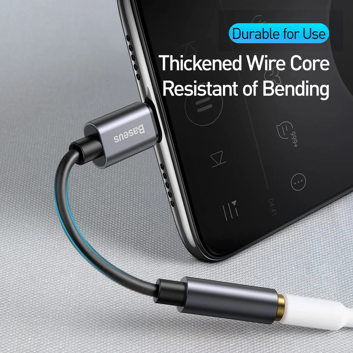 مبدل USB-C به جک 3.5 میلیمتری AUX باسئوس - Image 5