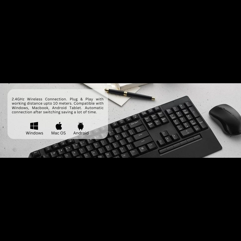 کیبورد و ماوس رپو مدل X1960 Black FA - Image 5