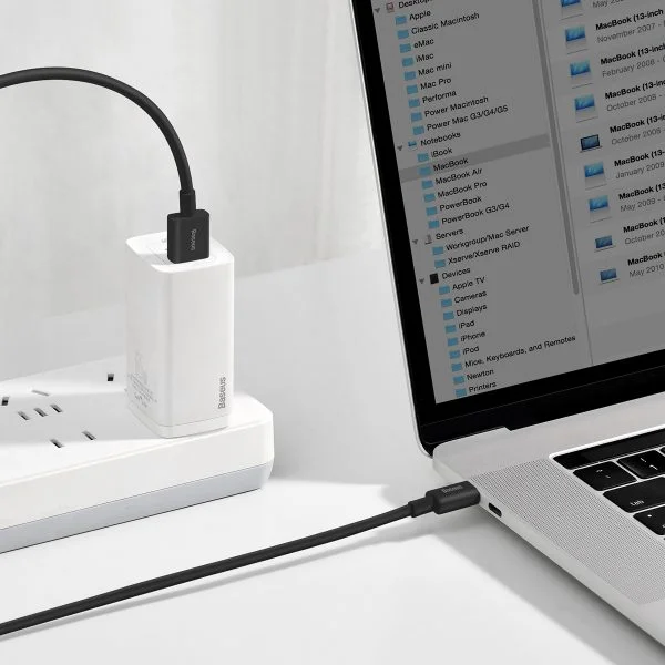 کابل شارژ باسئوس مدل Superior USB to USB-C 66W - Image 5