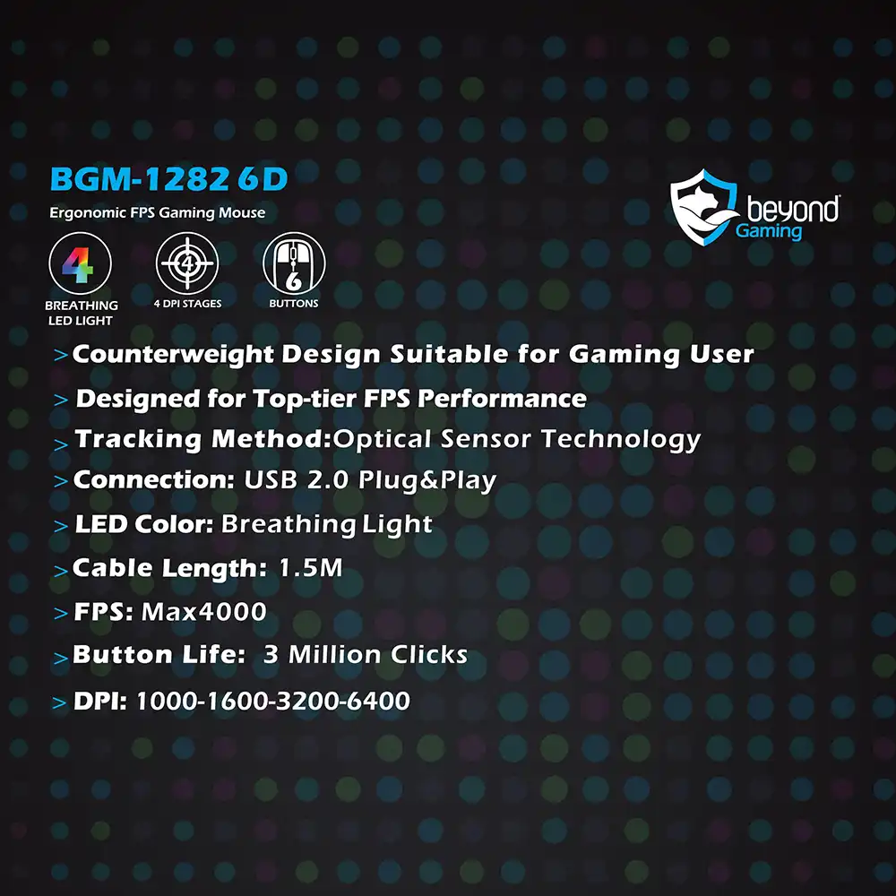 ماوس گیمینگ بیاند مدل BGM-1282 6D - Image 5
