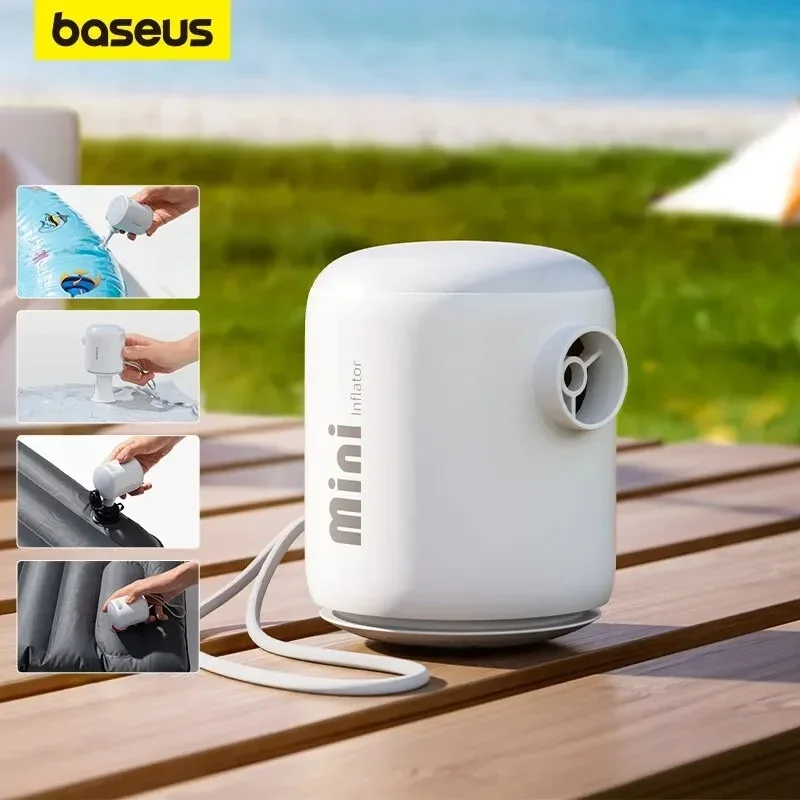 پمپ باد باسئوس مدل PocketGo Portable Air Pump - Image 3