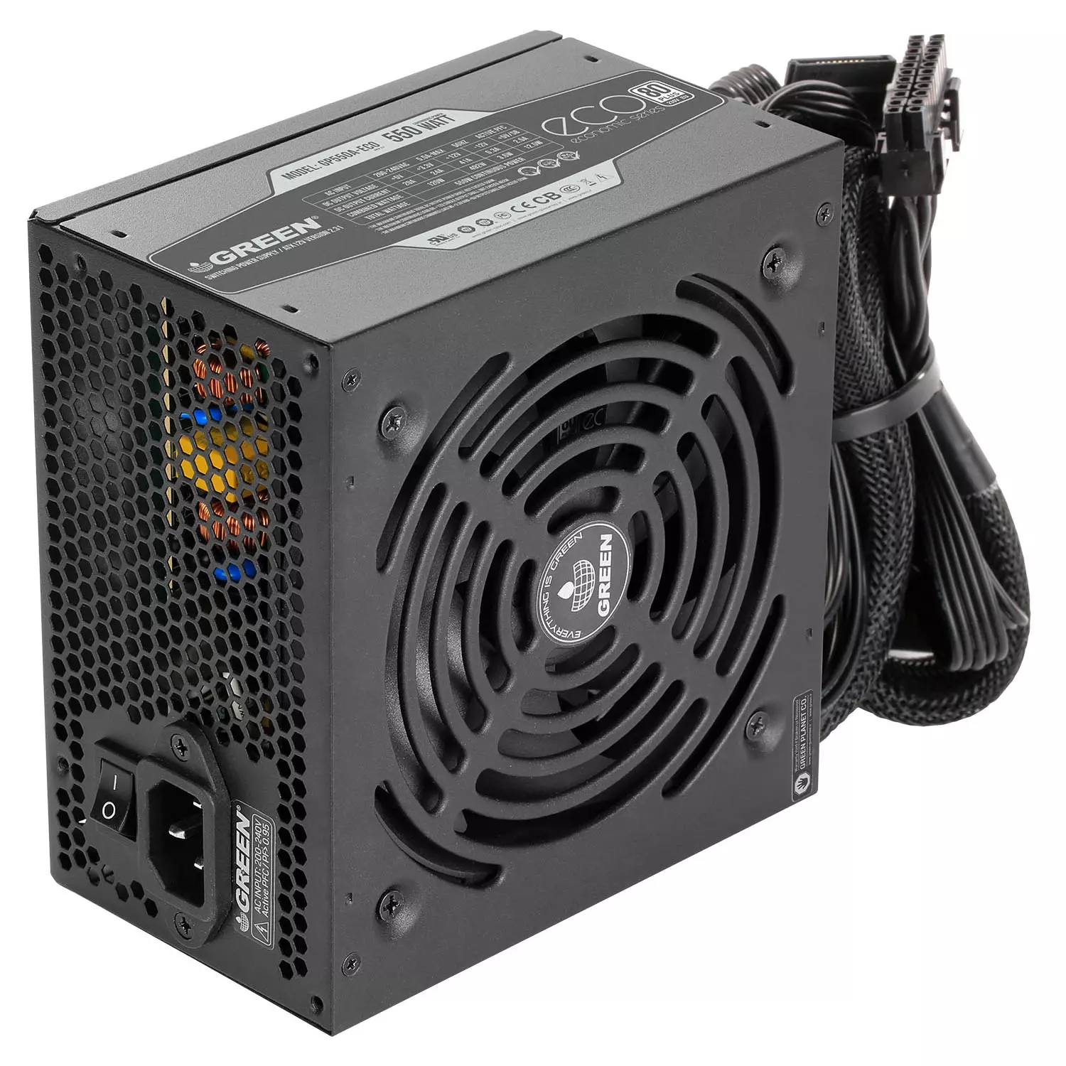 منبع تغذیه گرین مدل GP550A-ECO - Image 3