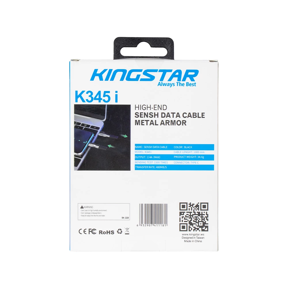 کابل شارژ کینگ استار مدل K345i Lightening - Image 7