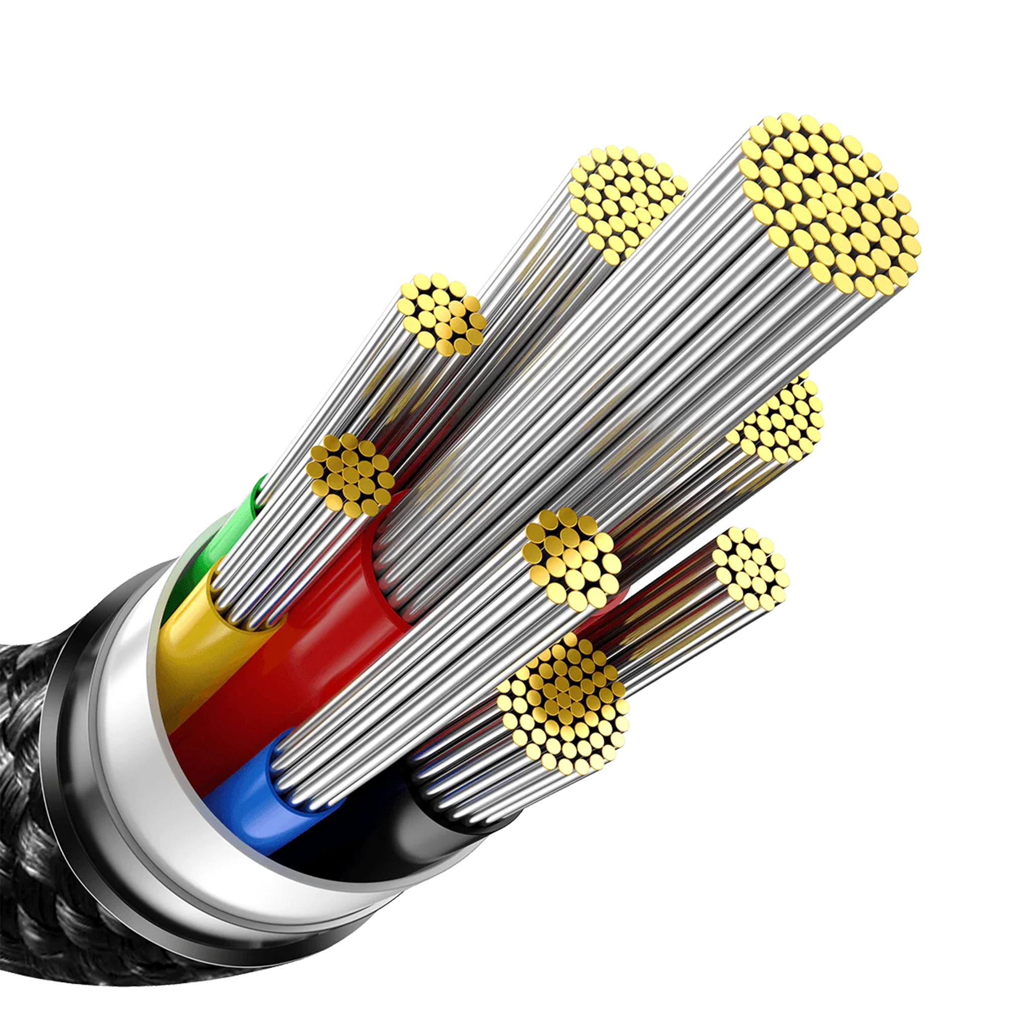 کابل شارژ باسئوس مدل Tungsten Gold 240W طول 1 متر - Image 4
