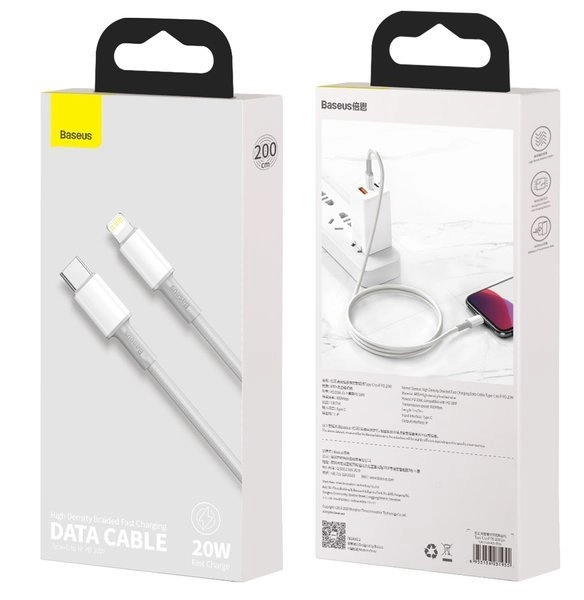 کابل شارژ باسئوس مدل High Density 20W 2m - Image 9